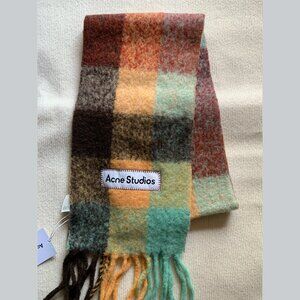 Acne Studios Checked Wool Scarf